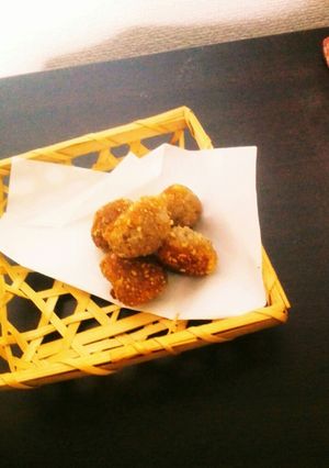 100㌘そばで、蕎麦団子-レシピのメイン写真