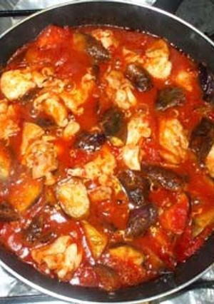 鶏もも肉と茄子の煮込み♪ハーブ風味簡単-レシピのメイン写真