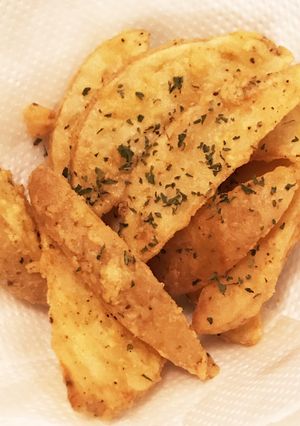 ひよこ豆の粉で揚げるフライドポテト-レシピのメイン写真