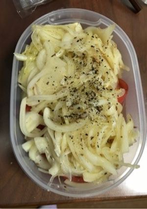 リンゴ酢で！トマトとタマネギの簡単マリネ-レシピのメイン写真