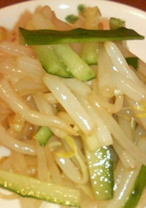 簡単♪美味しい♪もやし＆キュウリのサラダ-レシピのメイン写真