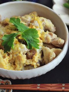 干し椎茸だしで☆親子丼-レシピのメイン写真