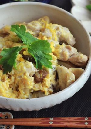 干し椎茸だしで☆親子丼-レシピのメイン写真