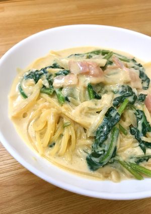 味噌とチーズの豆乳パスタ-レシピのメイン写真