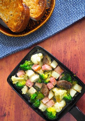 野菜ときのことベーコンのアヒージョ-レシピのメイン写真