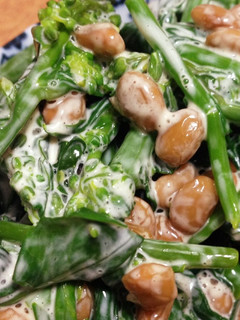 のらぼうと納豆のマヨネーズサラダ-レシピのメイン写真