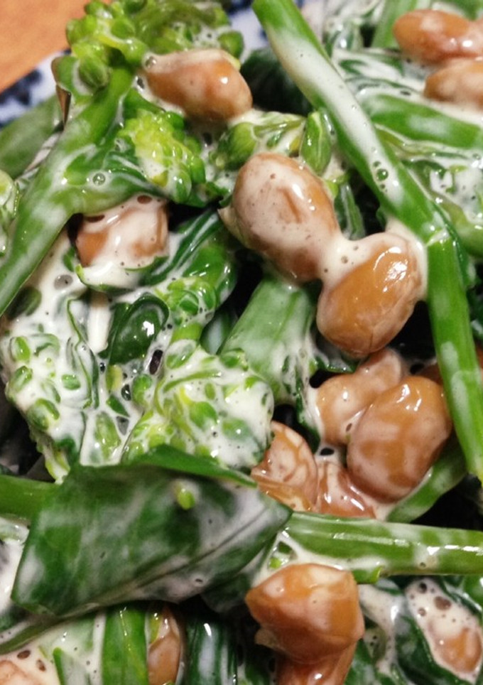 のらぼうと納豆のマヨネーズサラダ-レシピのメイン写真