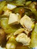 鶏ささみとチンゲン菜長ネギの和風甘酢煮☆