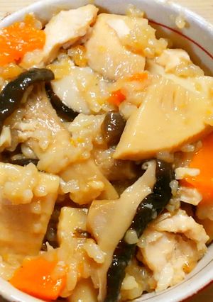 簡単！たけのこと鶏ささみの炊き込みご飯＊-レシピのメイン写真