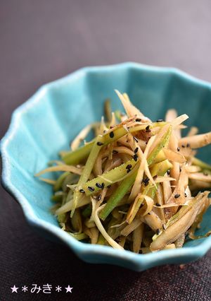 うどの皮入りごぼうの金平-レシピのメイン写真