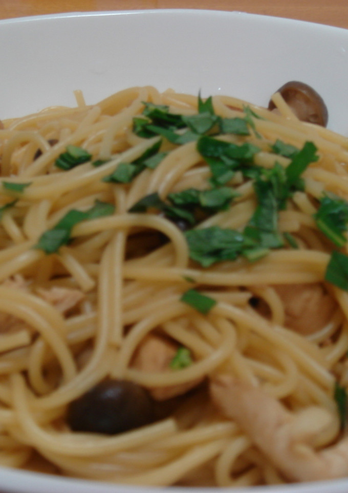 ササミときのこの和風パスタ♪-レシピのメイン写真