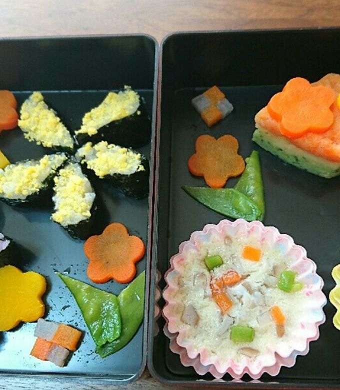 11ヶ月☆初節句☆ひな祭りプレート☆ by ティア0520 【クックパッド