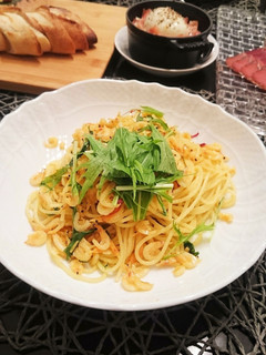 桜エビと水菜のパスタ-レシピのメイン写真
