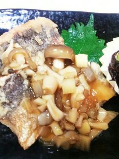 鯵の竜田揚げ♪きのこのあんかけソース-レシピのメイン写真