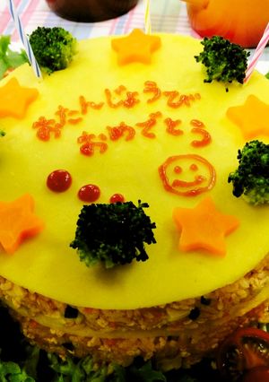 ベビーフードで簡単♪　オムライスケーキ-レシピのメイン写真