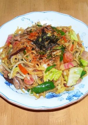 味噌野菜炒めソバ 家庭用の火力で美味しい-レシピのメイン写真