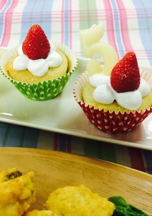 米粉deお花のカップケーキ-レシピのメイン写真