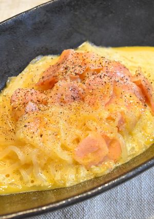 ダイエット★しらたきで作るカルボナーラ-レシピのメイン写真