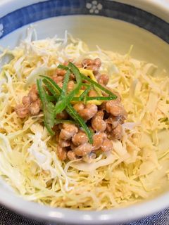 新感覚★キャベツと納豆のサラダ-レシピのメイン写真