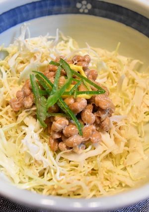 新感覚★キャベツと納豆のサラダ-レシピのメイン写真