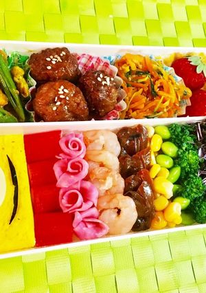 こどもの日☆こいのぼりレインボー弁当-レシピのメイン写真