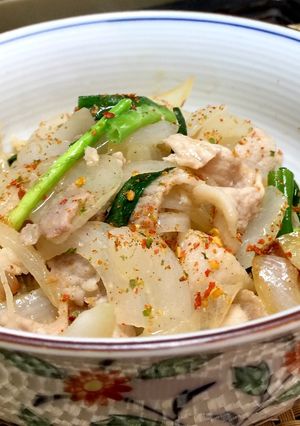 新玉ねぎと豚バラのみそ炒め-レシピのメイン写真
