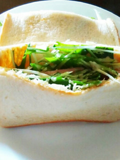 水菜のマヨわさびサンド-レシピのメイン写真