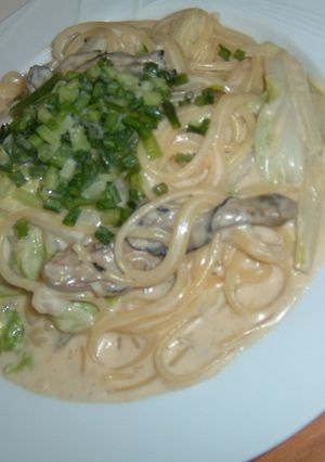 かきと白菜の味噌クリームパスタ-レシピのメイン写真