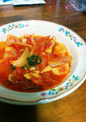 豚肉のトマト煮♡とろーりチーズIN-レシピのメイン写真