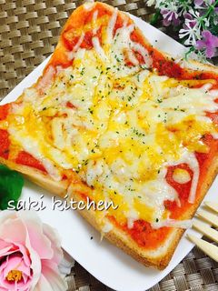 ♡トマト缶でピザトースト♡-レシピのメイン写真