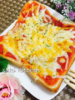 ♡トマト缶でピザトースト♡-レシピのメイン写真