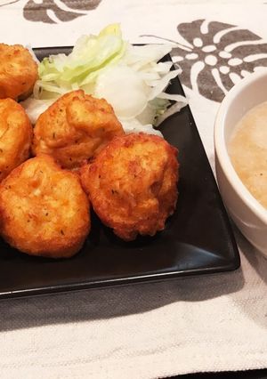 ふわっふわのすり身揚げを『あごだし』で！-レシピのメイン写真