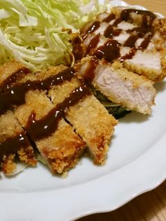 卵なし!少ない油でサクサクとんかつ♡-レシピのメイン写真