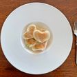 ハートのペリメニ♡サーモン&牛挽肉