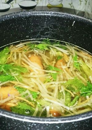 簡単！大根水菜のコンソメスープ-レシピのメイン写真