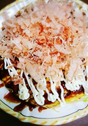 たっぷりのキャベツと卵のお好み焼き風-レシピのメイン写真