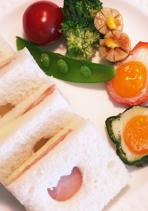 ピーマンの目玉焼き-レシピのメイン写真