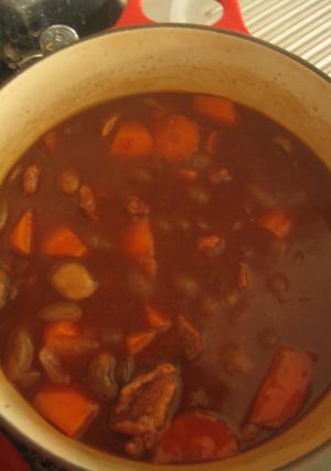 鶏肉の赤ワインシチュー-レシピのメイン写真