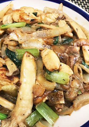 ササミとエリンギクリーチーズ炒め-レシピのメイン写真