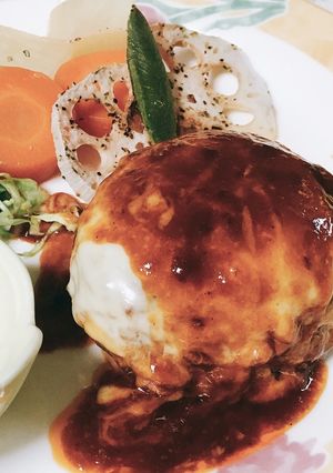 シャキシャキ蓮根ハンバーグ♡-レシピのメイン写真