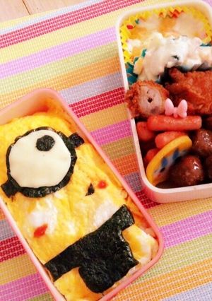 簡単！ミニオン弁当♡-レシピのメイン写真