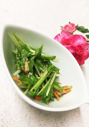 水菜とツナのジェノベサラダ-レシピのメイン写真