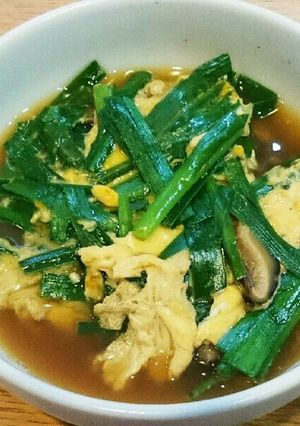 シイタケ香るニラ玉-レシピのメイン写真