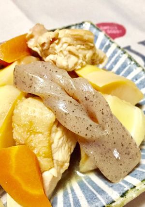 主菜並！ゴロゴロ筍と鶏肉の煮物-レシピのメイン写真