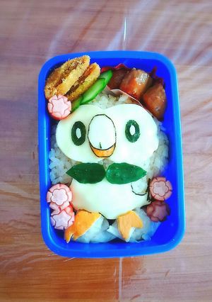 ☆キャラ弁 ポケモン モクロー-レシピのメイン写真