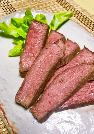 簡単。ローストビーフ風？さっぱりステーキ-レシピのメイン写真