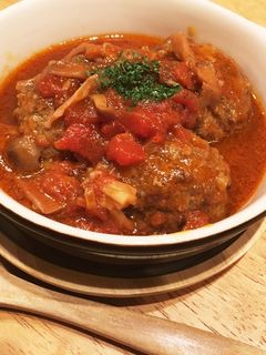 煮込みハンバーグ【トマトベース】-レシピのメイン写真