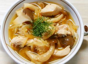 ランチに♪もやしときのこ鶏ささみのスープ-レシピのメイン写真