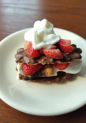 チョコレートワッフルスモア-レシピのメイン写真