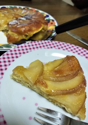 おせちリメイク！リンゴと栗きんとんケーキ-レシピのメイン写真